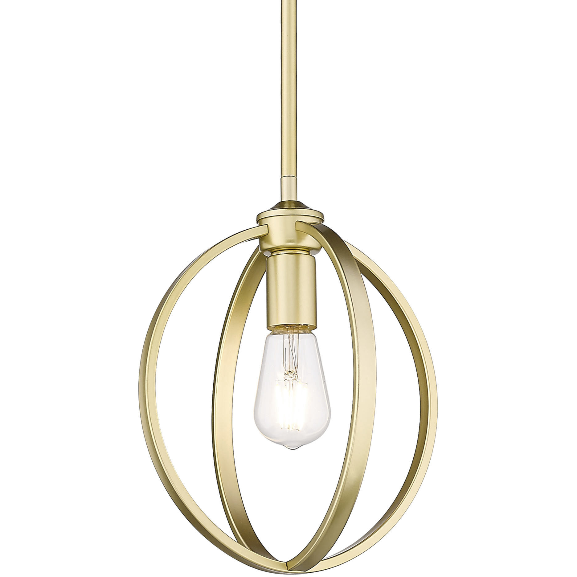 Colson 1 Light 9.88 inch Olympic Gold Pendant Ceiling Light in No Shade