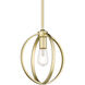 Colson 1 Light 9.88 inch Olympic Gold Pendant Ceiling Light in No Shade