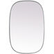 Brynn 36 X 24 inch Silver Mirror in 24 x 36