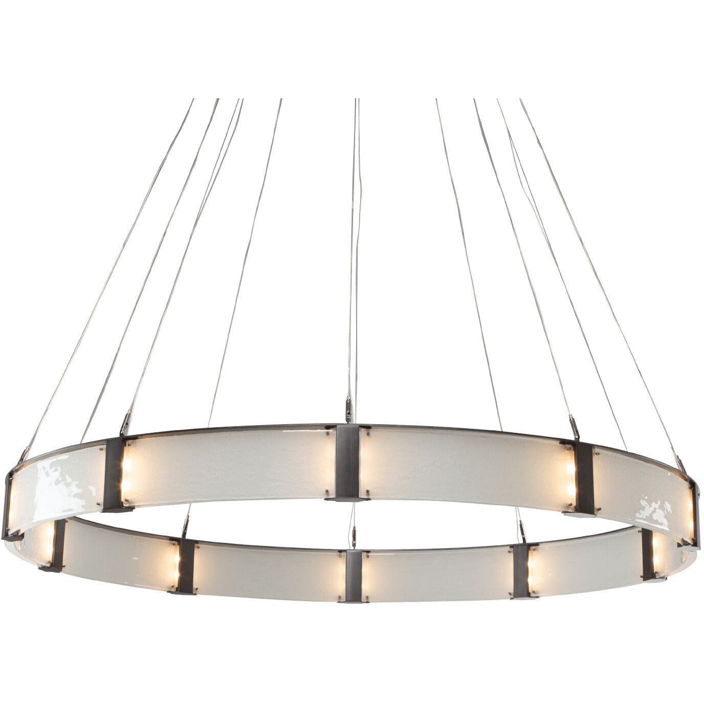Parallel LED 32.7 inch Graphite Chandelier Ceiling Light in 3000K LED, Clear Rimelight, Ring