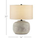 Beton 20 inch 150 watt Antique Earth Table Lamp Portable Light