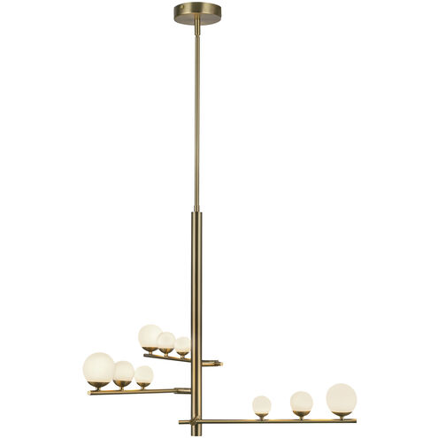 Juniper LED 19 inch Brushed Gold Chandelier Ceiling Light