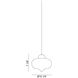 Irresistible Organic Charm 1 Light 10.25 inch Clear Pendant Ceiling Light