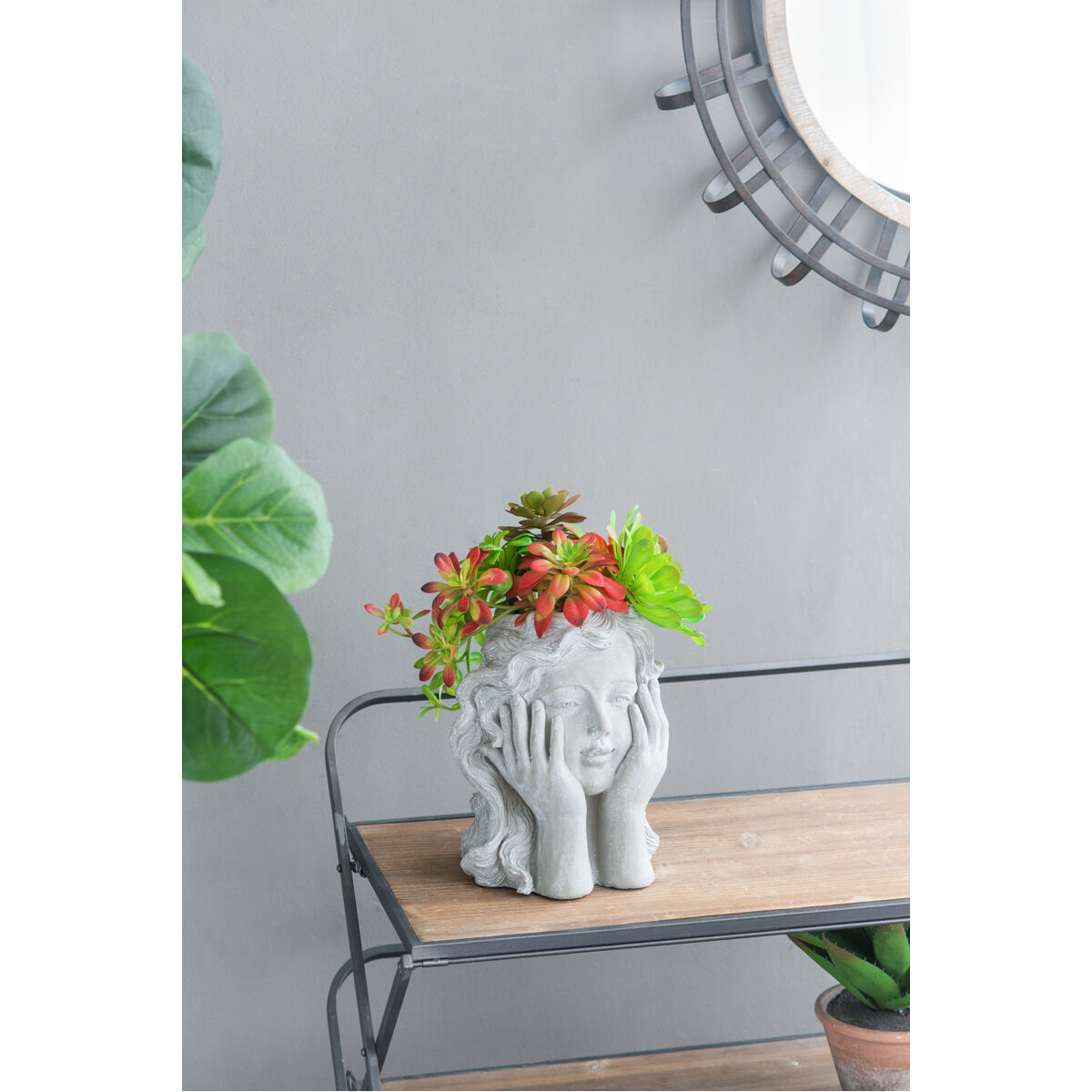 Girl Gray Planter