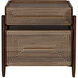 Savino 31 X 30 inch Dark Walnut Side Table
