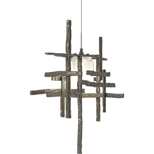 Tura 1 Light 16.4 inch Dark Smoke Mini Pendant Ceiling Light