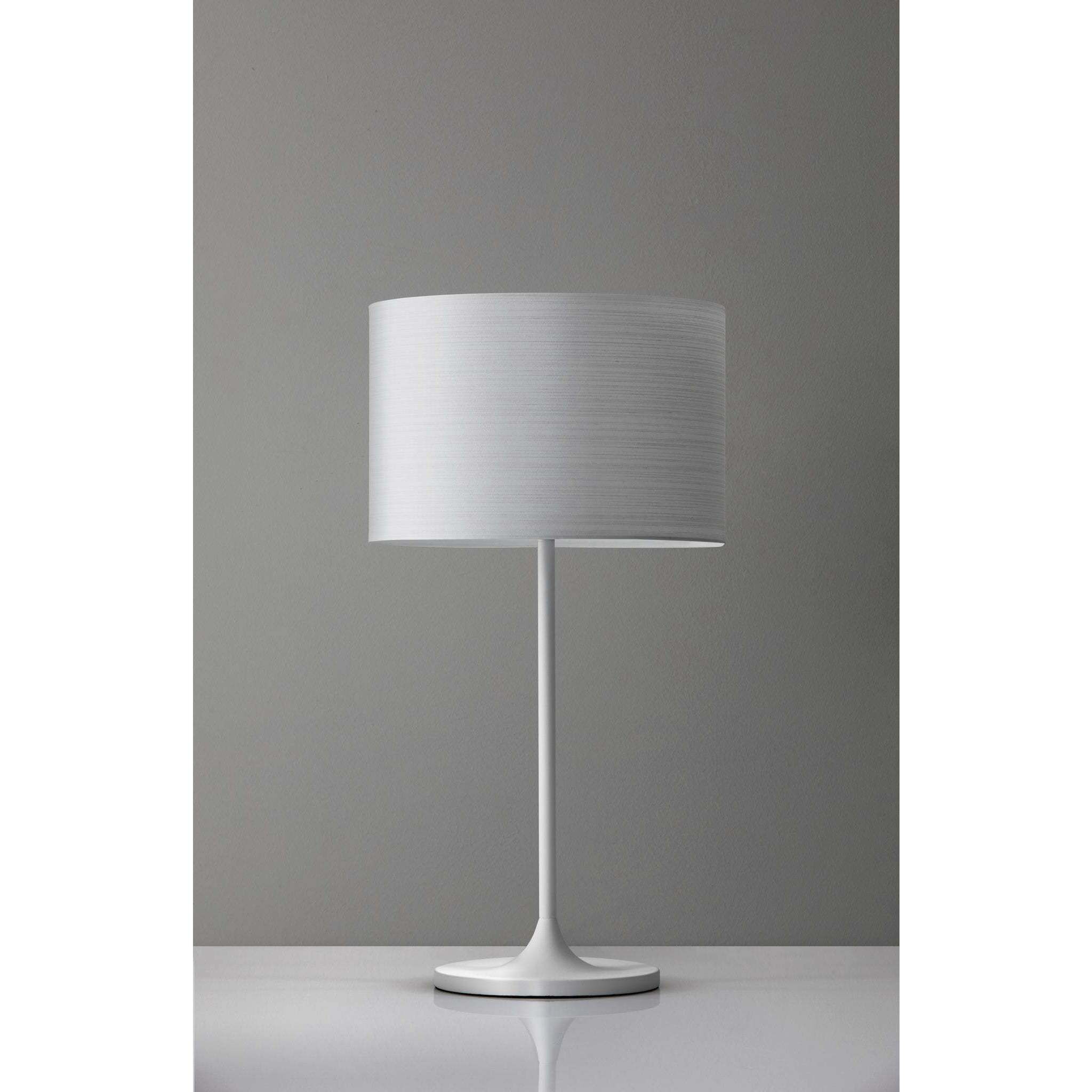 Oslo 23 inch 60.00 watt White Table Lamp Portable Light