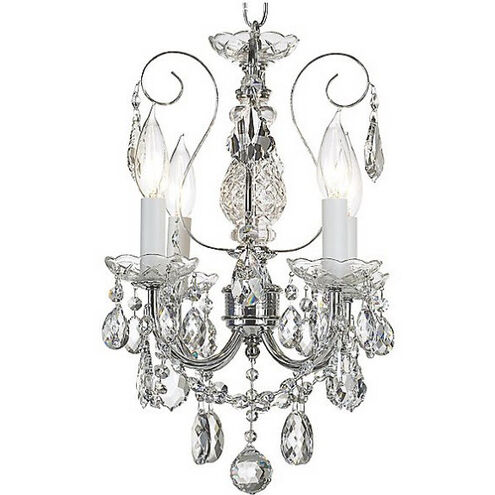 New Orleans 4 Light 12 inch Polished Silver Chandelier Ceiling Light in Heritage