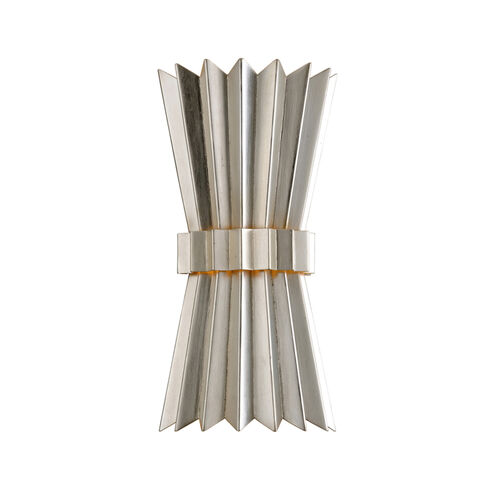 Moxy 2 Light 8 inch Silver Leaf ADA Wall Sconce Wall Light