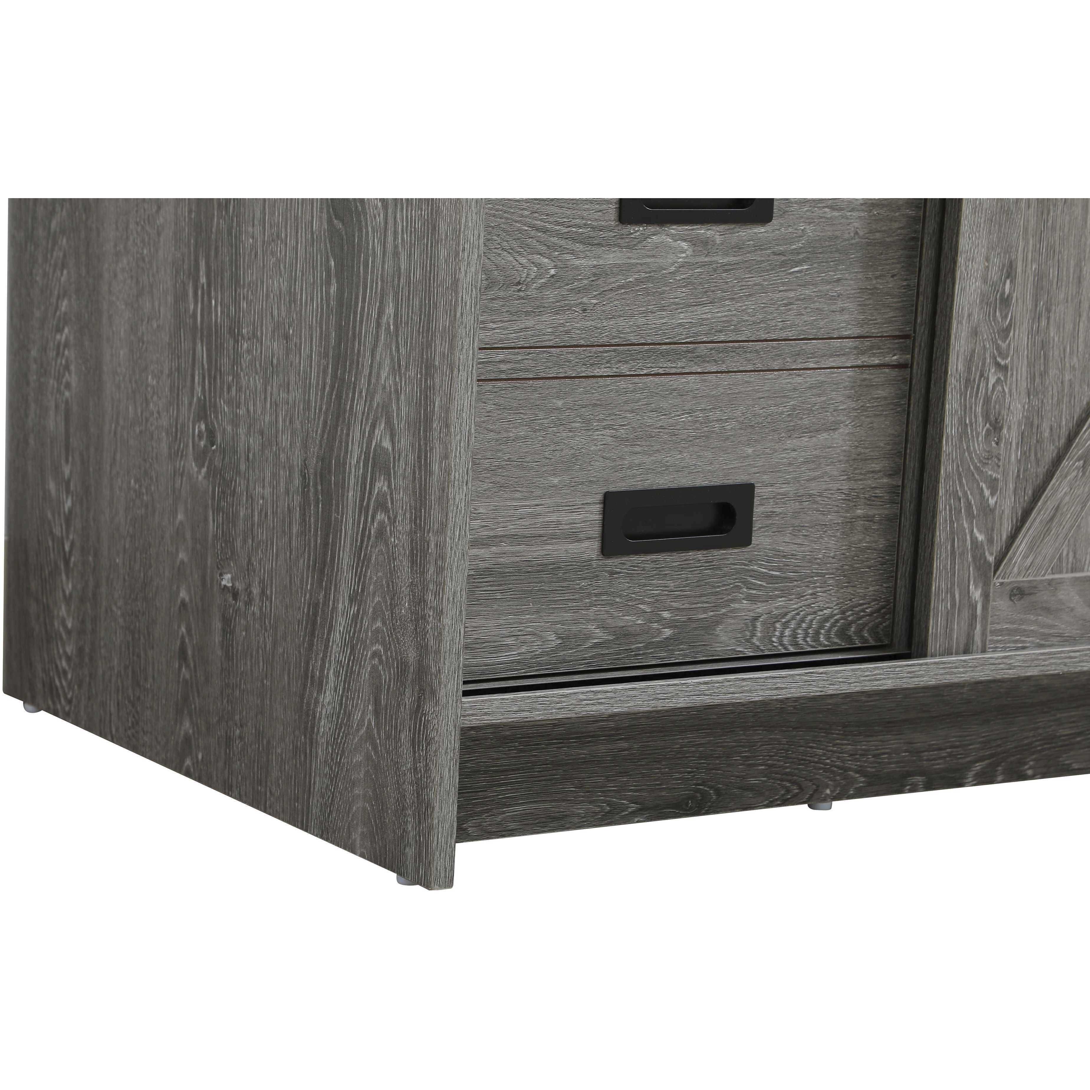 Austin 60 X 34 inch Rustic Grey Bathroom Vanity Cabinet