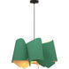 Camila 1 Light 26.4 inch Light Petrol Pendant Ceiling Light in Light Petrol/Ash, WEP Collection