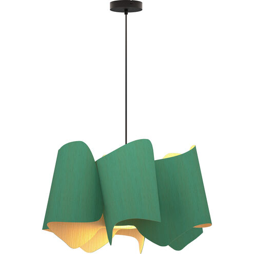 Camila 1 Light 26.4 inch Light Petrol Pendant Ceiling Light in Light Petrol/Ash, WEP Collection