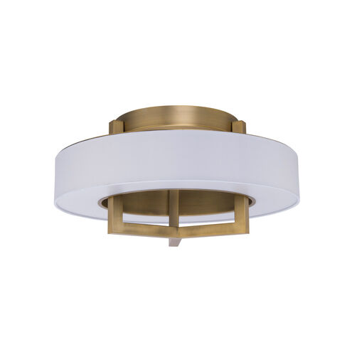 Madison LED 22 inch Aged Brass Flush Mount Ceiling Light, dweLED