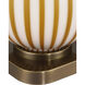 Striae 30.75 inch 100 watt Yellow and Off-White Table Lamp Portable Light