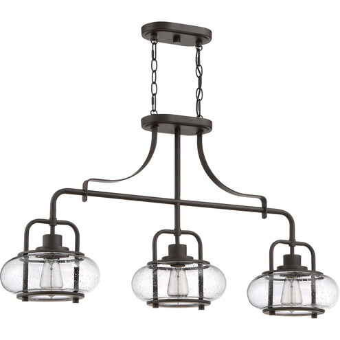 Trilogy 3 Light 38 inch Old Bronze Island Chandelier Ceiling Light