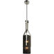Fermont LED 8 inch Stain Nickel and Pearl Black Mini Pendant Ceiling Light