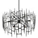 Attingham 6 Light 31.25 inch Satin Black Chandelier Ceiling Light