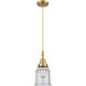 Downtown Urban Canton 1 Light 6 inch Satin Gold Mini Pendant Ceiling Light in Seedy