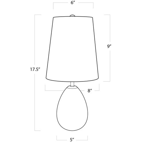 Jared 17.5 inch 60.00 watt Natural Stone Mini Lamp Portable Light