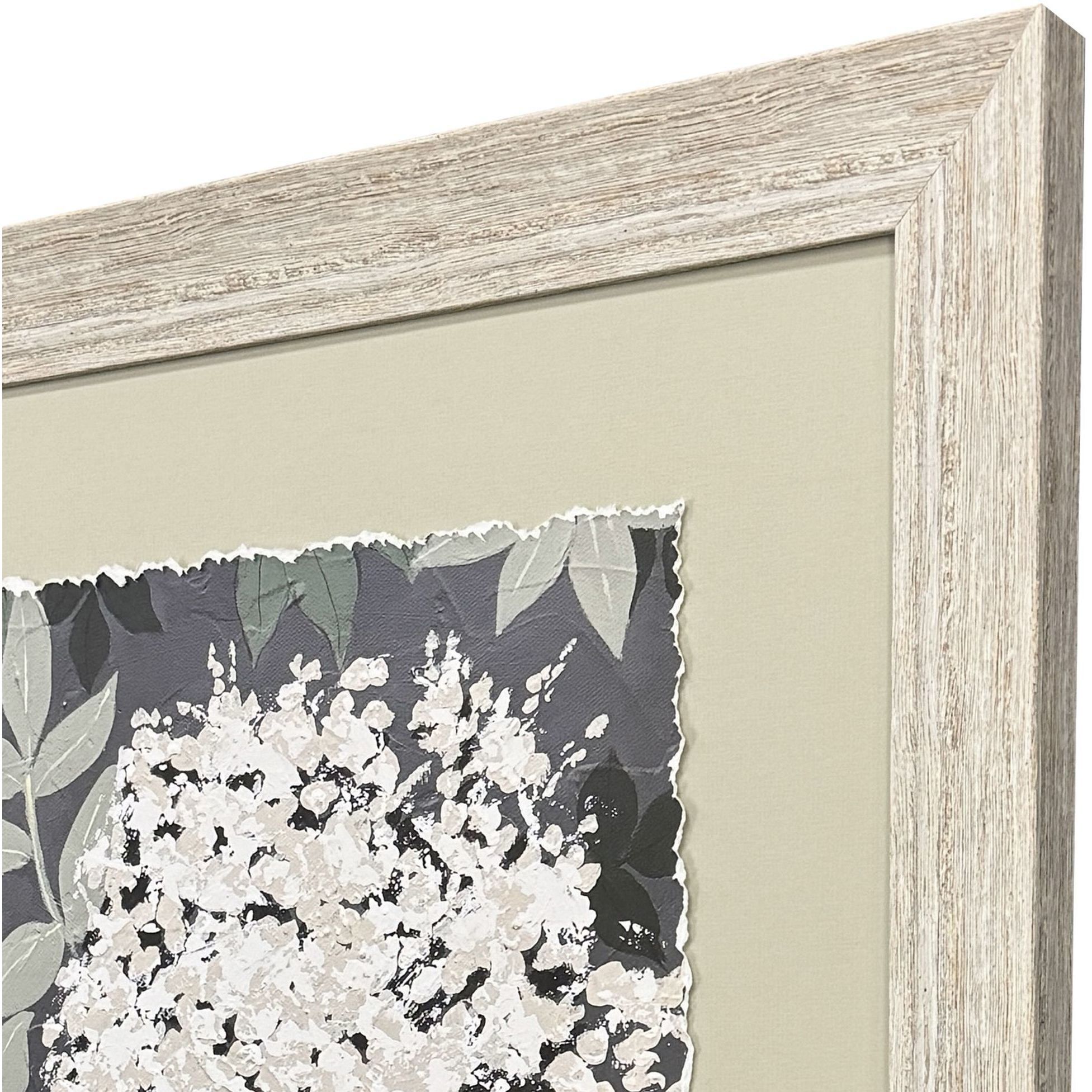 My Garden Green and White and Black Framed Art, Propac