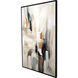 Japandi White and Black and Brown and Orange Canvas
