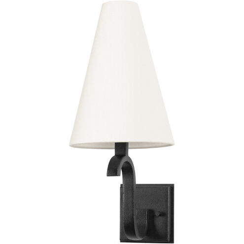 Melor 1 Light 6.5 inch Forged Iron Wall Sconce Wall Light
