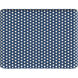 Robias Rectangular Rattan 30" Bar Stool in Blue and White Dot