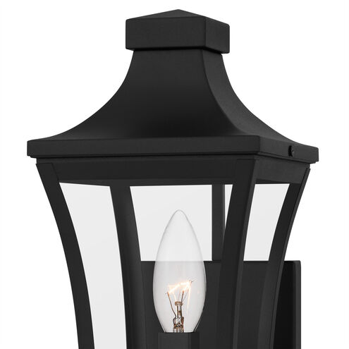 Quentin 1 Light 12 inch Earth Black Outdoor Wall Lantern, Small
