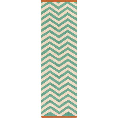 Rain 144 X 108 inch Emerald, Burnt Orange, Beige Rug