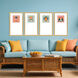 Tropicals Pink and Blue and Orange and Green Framed Art, Propac