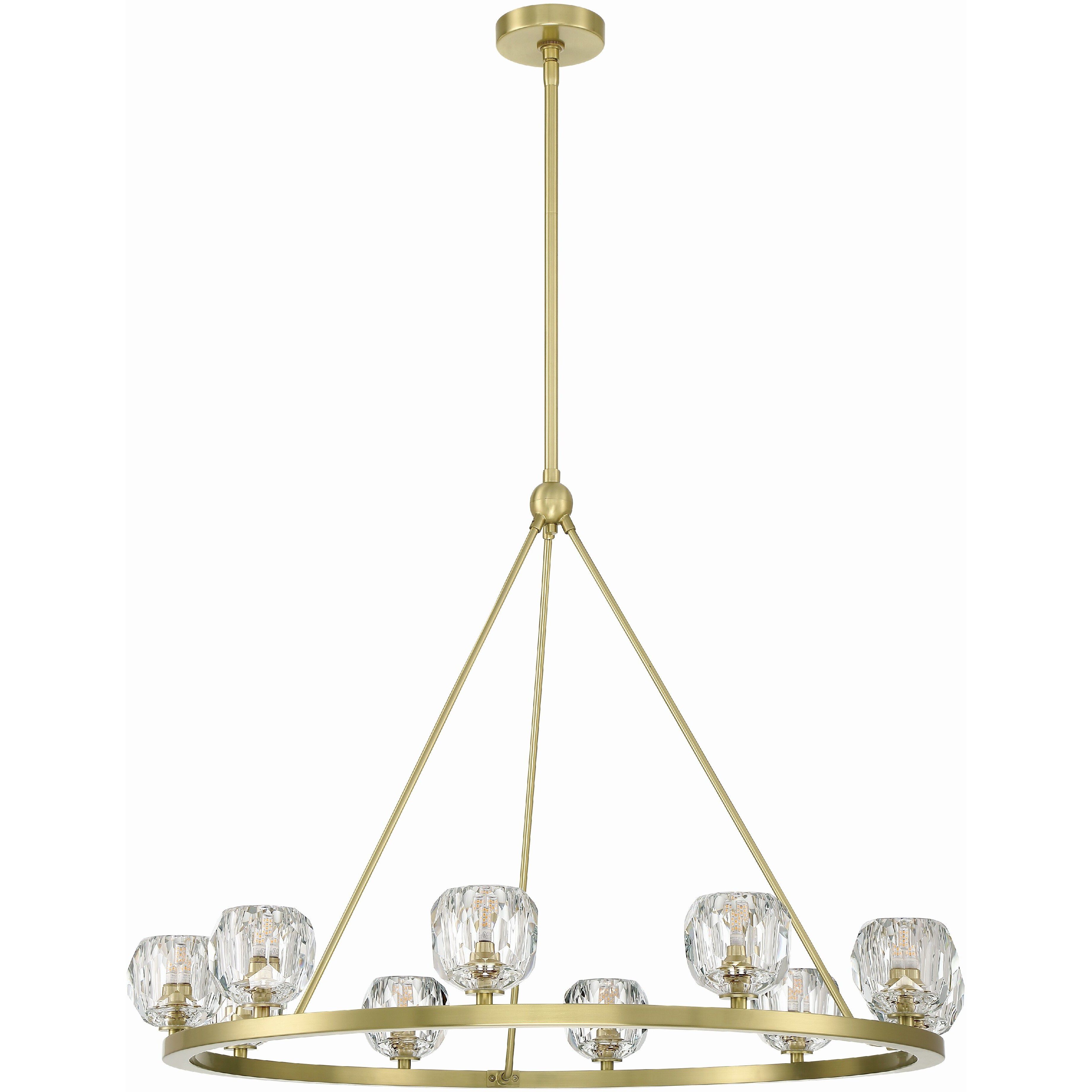 Aragon 10 Light 36 inch Soft Brass Chandelier Ceiling Light