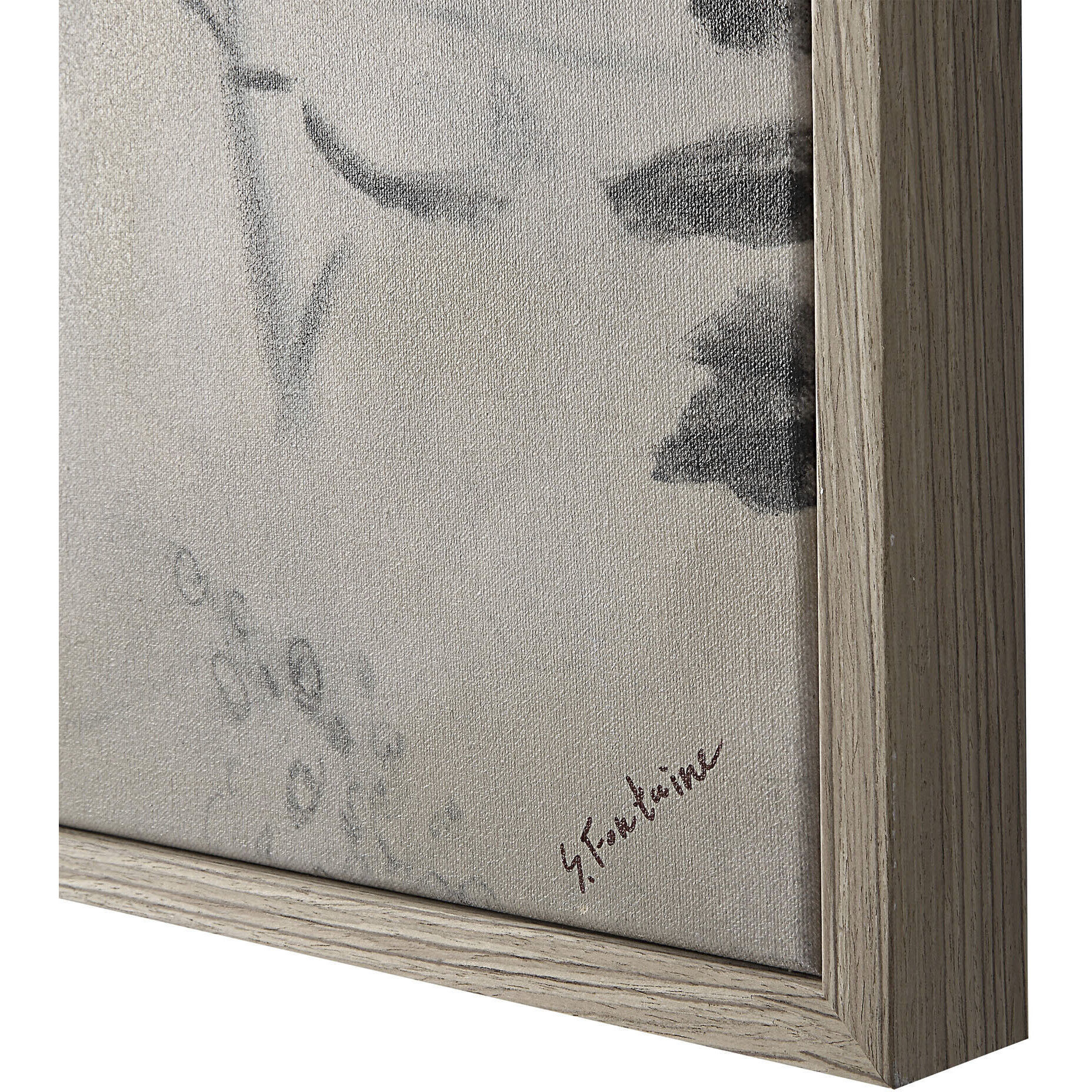 Kore Grey/White Canvas Art