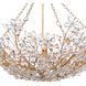 Cheshire 6 Light 27.5 inch Gold Leaf Chandelier Ceiling Light, Basin