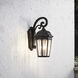 Courtyard 3 Light 22 inch Textured Black Outdoor Wall, X-Large