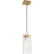 Angela 1 Light 5.5 inch Satin Brass Pendant Ceiling Light