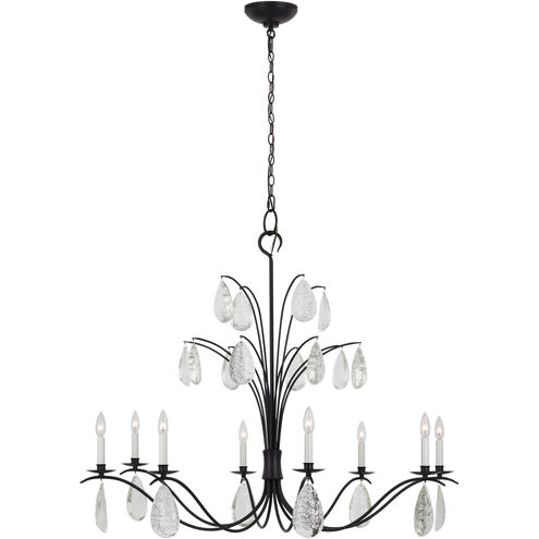 C&M by Chapman & Myers Shannon 8 Light 44.5 inch Aged Iron Chandelier Ceiling Light