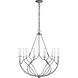 C&M by Chapman & Myers Richmond 12 Light 31.38 inch Weathered Galvanized Chandelier Ceiling Light