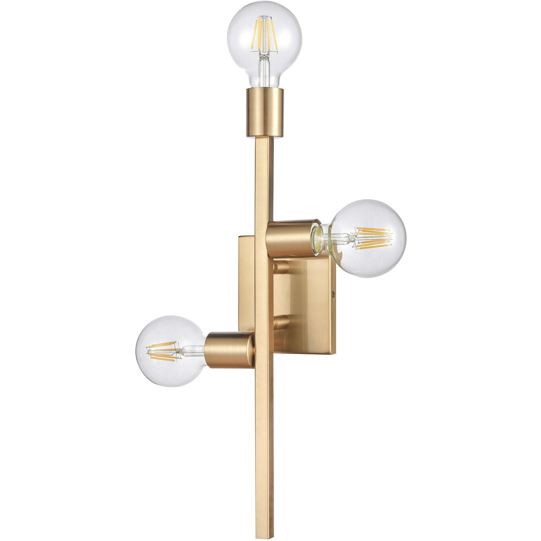 Attune 3 Light 5 inch Burnished Brass ADA Sconce Wall Light