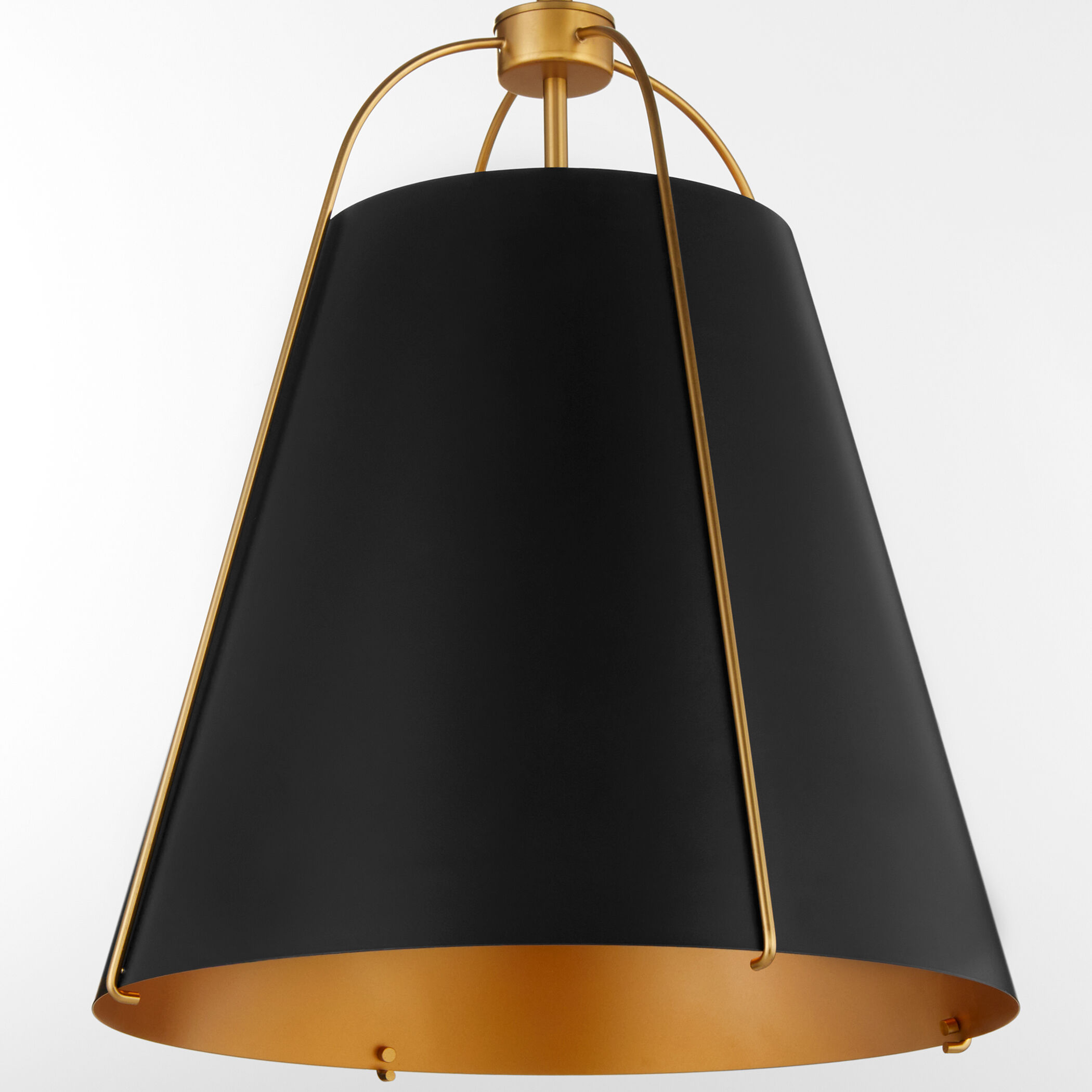 Jamie 3 Light 18 inch Matte Black and Aged Brass Pendant Ceiling Light