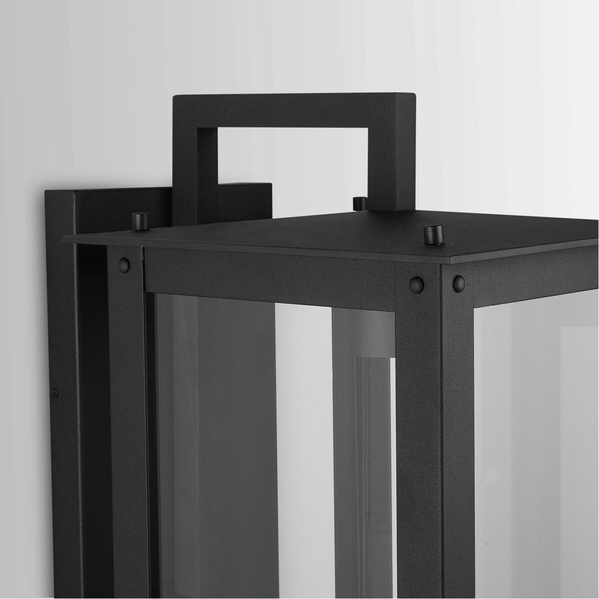 Hunt LED 36 inch Black Outdoor Wall Lantern