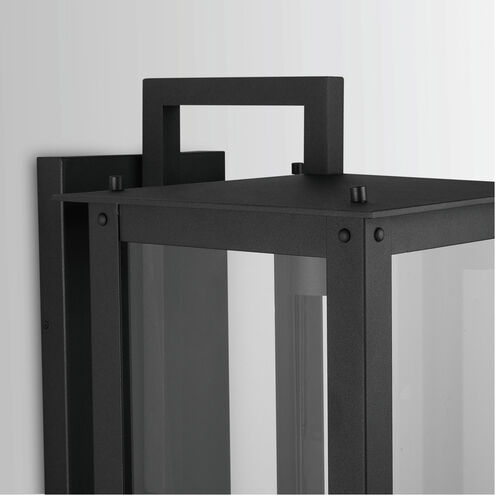 Hunt LED 36 inch Black Outdoor Wall Lantern