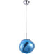 Canada 1 Light 11 inch Blue Single Pendant Lighting Ceiling Light