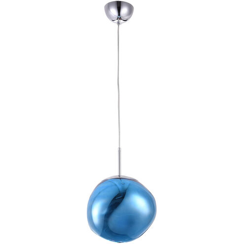 Canada 1 Light 11 inch Blue Single Pendant Lighting Ceiling Light