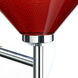 Kona 1 Light 6 inch Chrome Mini Sconce Wall Light in Halogen, Sunset Glass