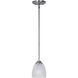 Stefan 1 Light 5 inch Satin Nickel Mini Pendant Ceiling Light