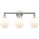 Cindyrella 3 Light 24 inch Polished Nickel Bath Vanity Light Wall Light in Cased Matte White