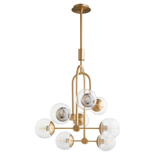 Drea 8 Light 29 inch Aged Brass Pendant Ceiling Light