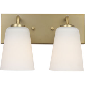 Miles 2 Light 12.00 inch Bathroom Vanity Light