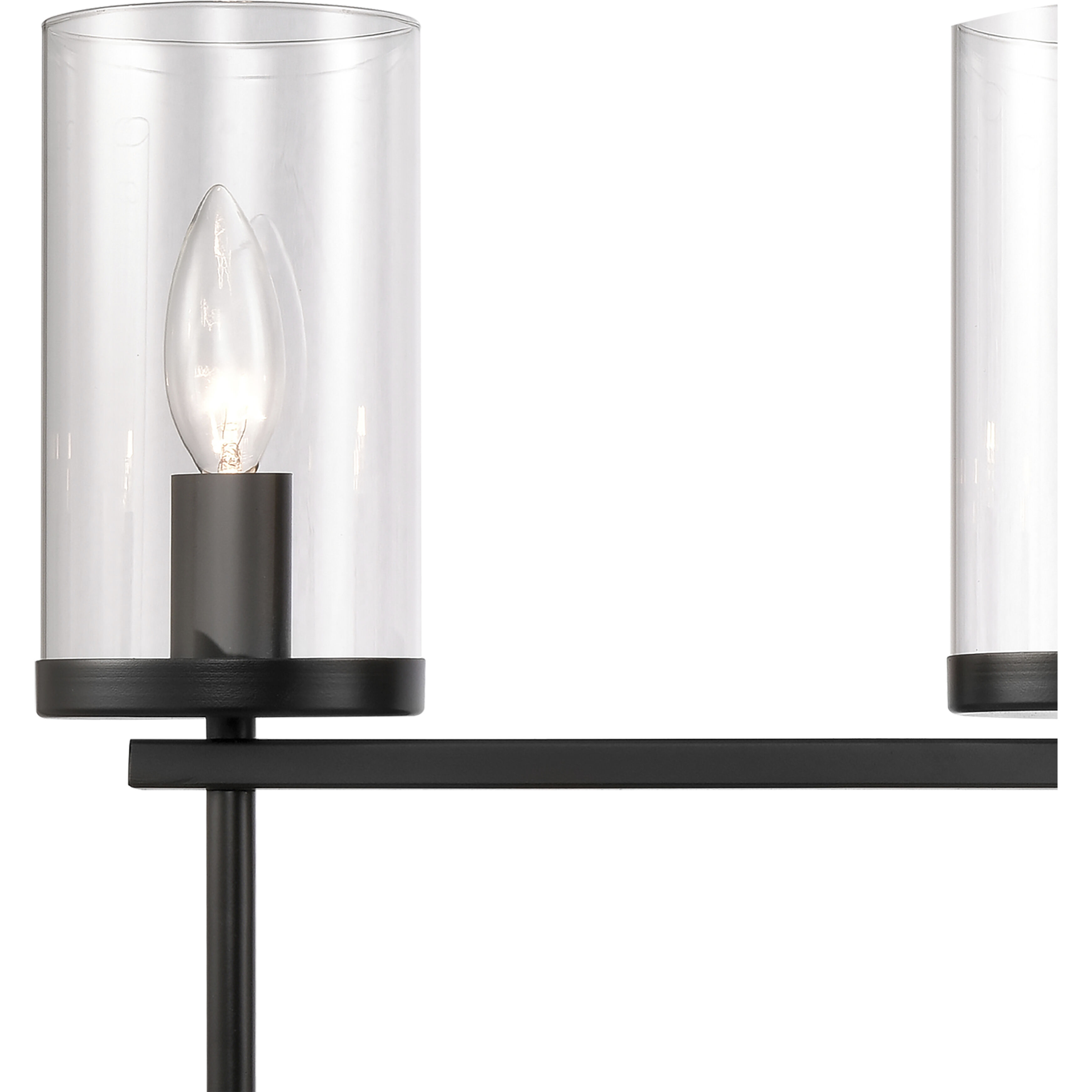 Oakland 4 Light 32.5 inch Black Vanity Light Wall Light