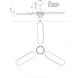 Fremont 60 inch Brushed Gold Ceiling Fan